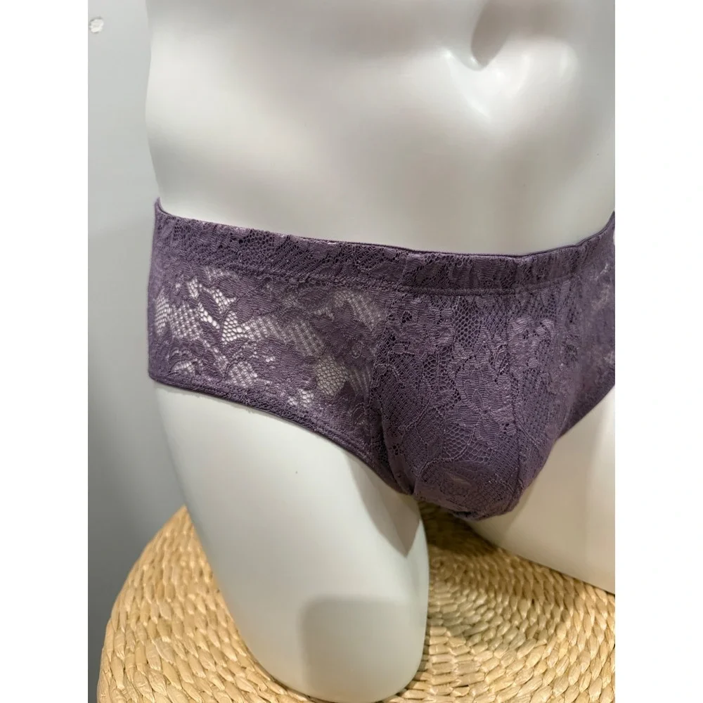 Cosabella Men's Never Say Never Comfort Micro Lace Brief Himalayan Sky XL